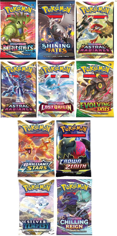CrazyBuy Pokemon XY Phantom Forces Booster Cards Packs of 5(Multicolors)