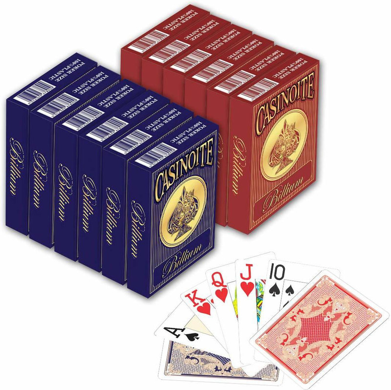 Casinoite Billium Poker Playing Card (Blue, Red) -2 Pieces(Multicolor)