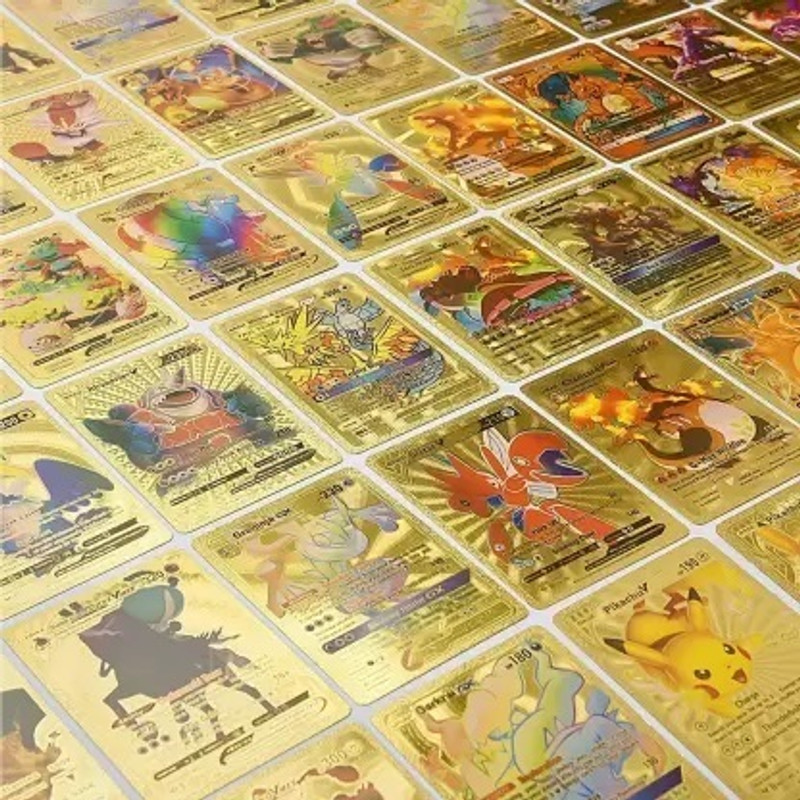 CrazyBuy 25PCS Golden Cards (, V, GX, EX & Basic cards)(golden)