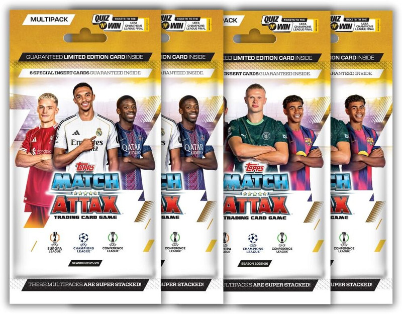 TOPPS ATTAX MA25-PACK OF 4(Multicolor)