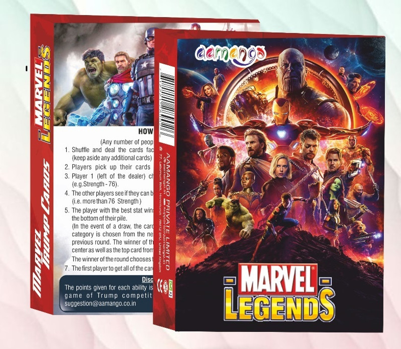 Aamango Marvel Trump Cards - Flim & Series Edition(Multicolor)