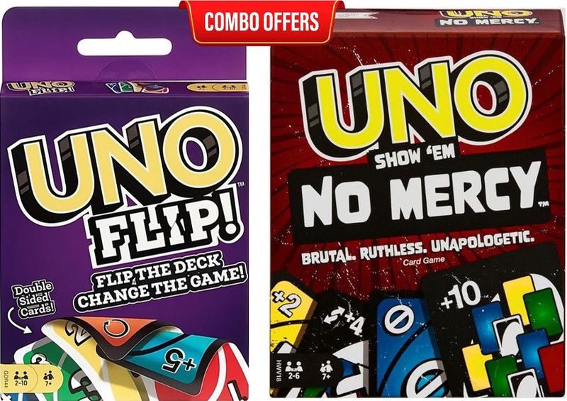 ToyShaala Ultimate UNO Power Combo - Flip & No Mercy Edition(Orignal)