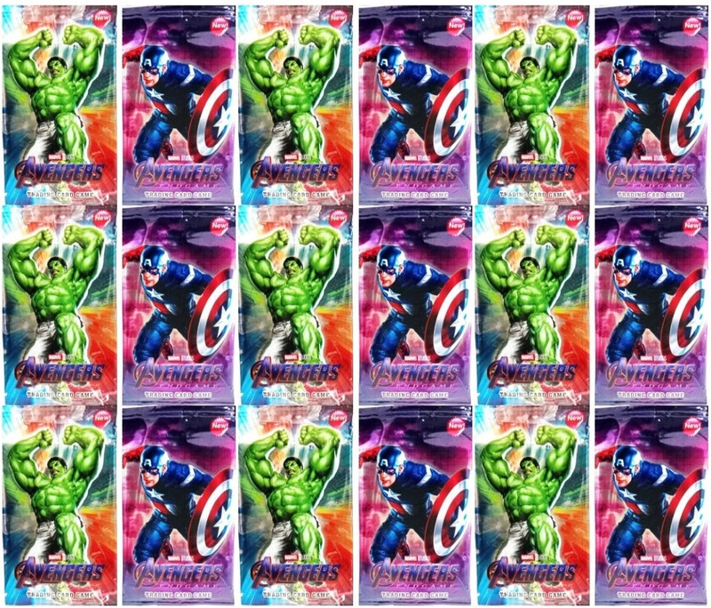 Gift Collection 96 PCS Of Avengers Super Rare Booster Trump Cards Game Avenger TCG Cards(Multicolor)