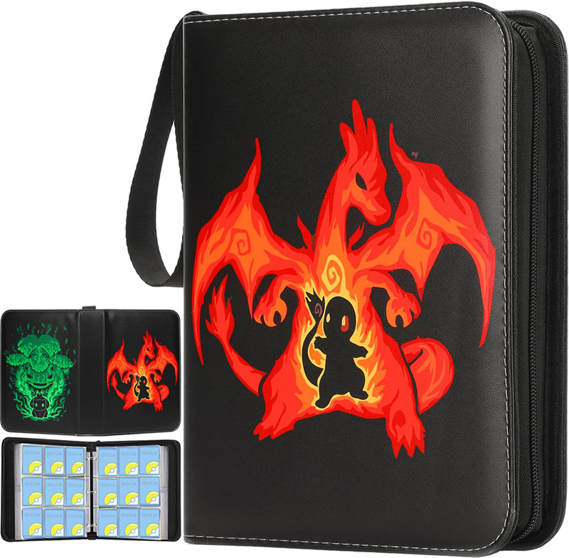 PATPAT Poke-mon Binder, Big Size Trading Cards Album for 720 Poke-mon Cards(Multicolor)