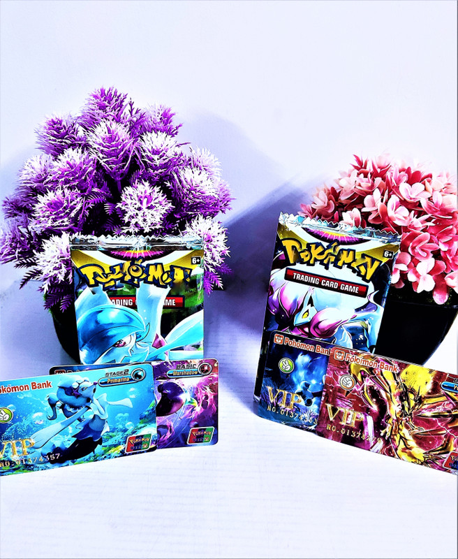 Thrifx Pokemon FIRST EVER VIP Cards Vmax Vstar Gx ATM Credit/Debit Cards (Pack of 4)(Mulitcolor)