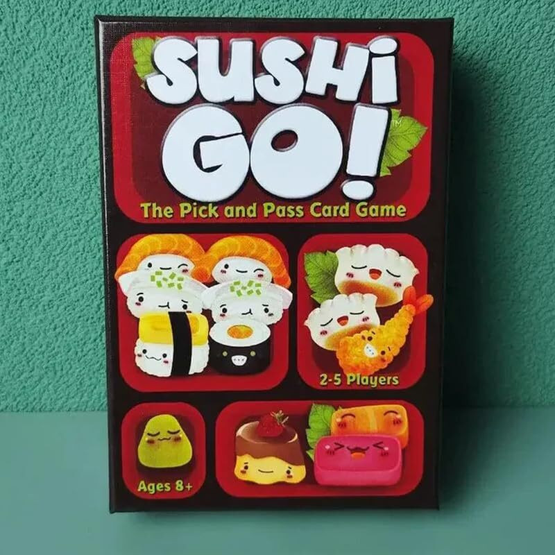 Magnemite Sushi Go! Family Card Game – Fun Pick and Pass Strategy Game for 2–5 Players Board Game Accessories