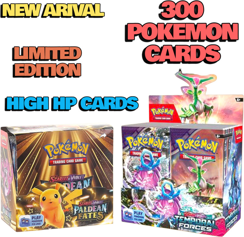 taka saki 300 Pokemon cards all full design colour pack set(multy colour)