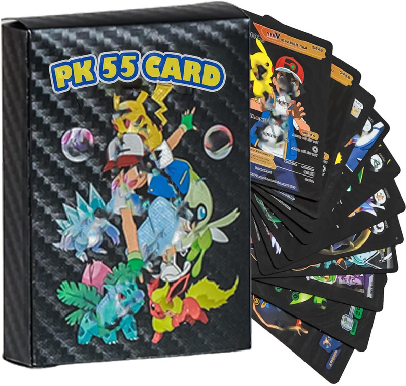 kartkaro POKEMON Black Foil-55 Premium Card Edition(Black)