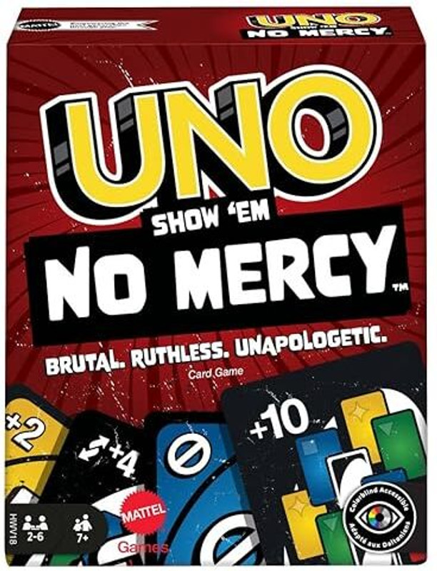 chkdistributors UNO No Mercy Card Game – Intense Play for Friends & Family (Multicolor)(Multicolor)