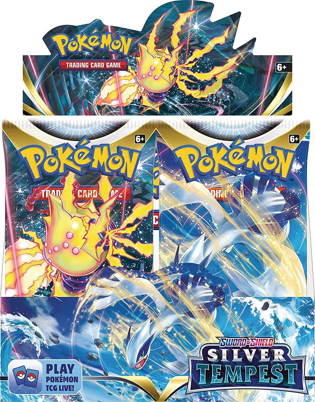 primil Pokémon Sword & Shield Silver Tempest Booster Display Box For Kids,Boys,Girls.(Multicolor)