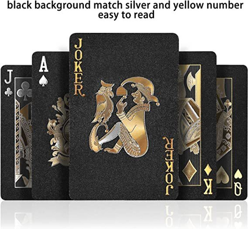 Maxterz ™ Dollar Playing Cards Cards Playing Cards Plastic Playing Cards Pack of 1(Black)