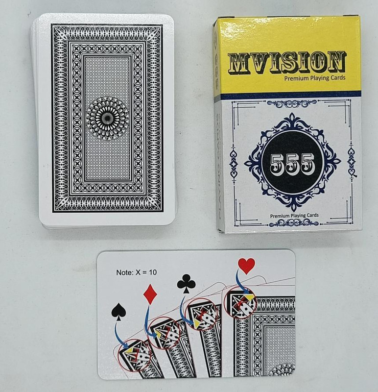 SSR SHOP A SARKAR 555 MARK DECK PLAYING CARD ( BLACK ) / CHEATING MAGIC PLAYING CARD(Black)