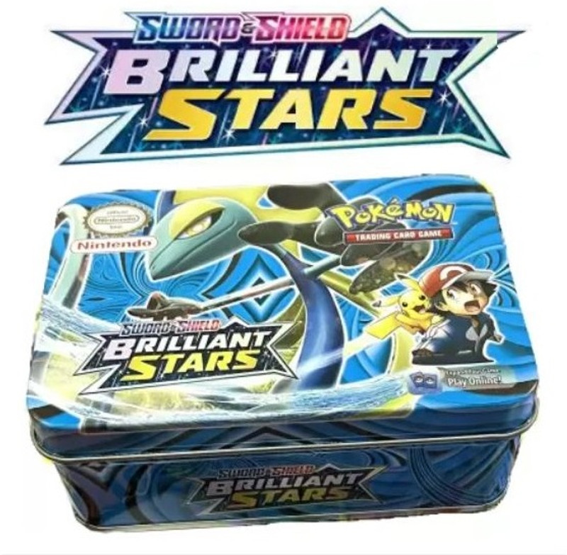 Bestie Toys Pokemon Cards With Small Tin Latest Series(Multicolor)