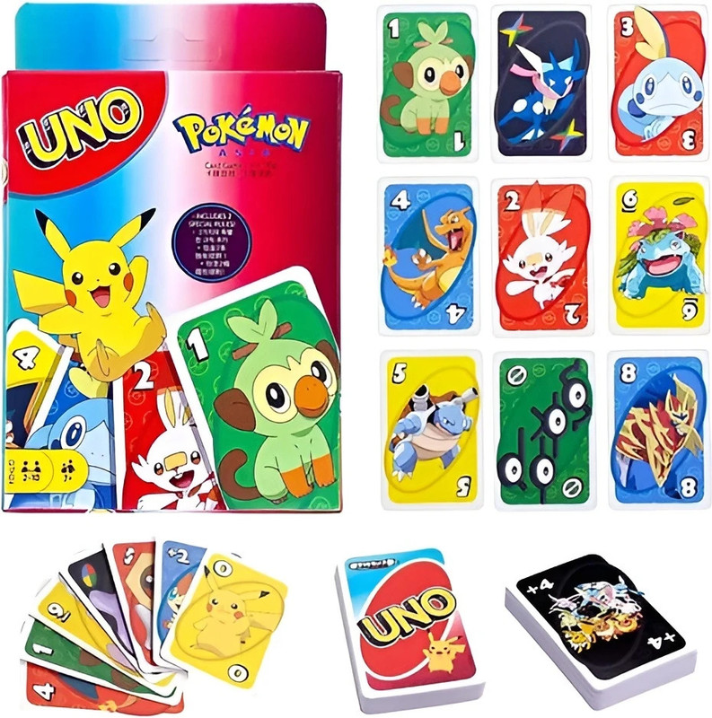 TOYRENTTO Pokemon Card Fun Anime-Themed Family Game for Kids & Adults(Multicolor)