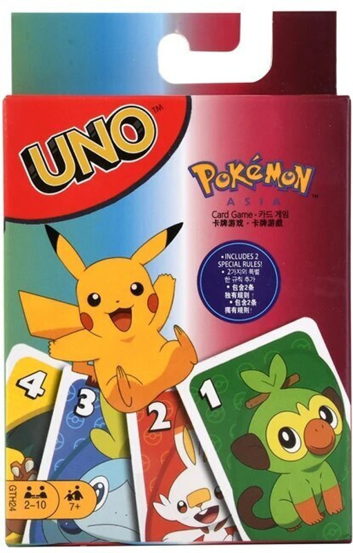 SALPITOYS UNO POKE-MON Pikachu Card Game Family Entertainment Gift(MULTI COLORS)