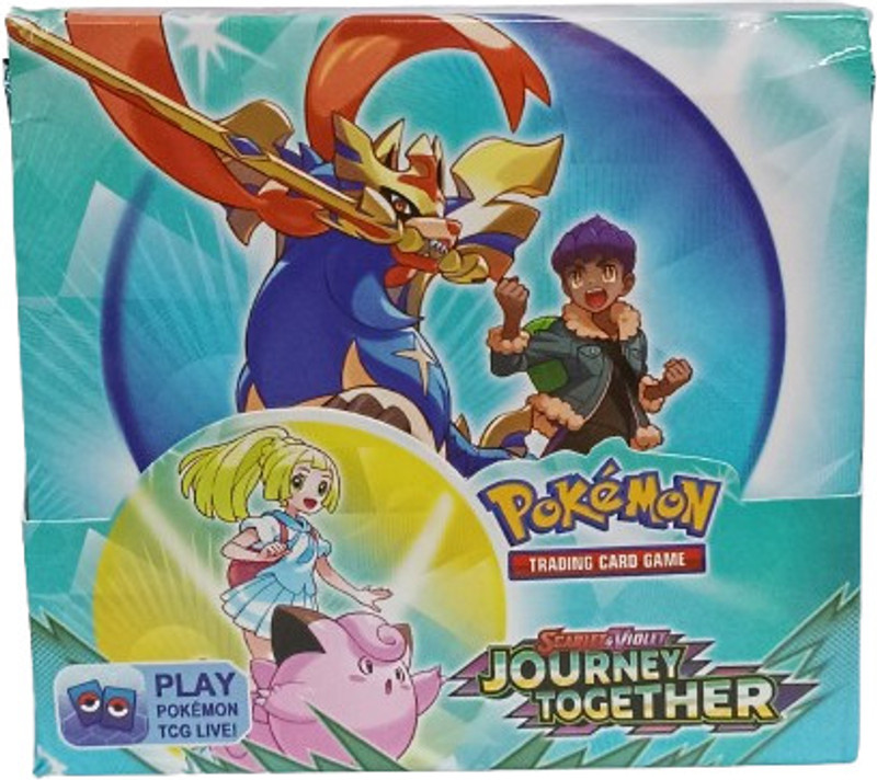 CrazyBuy Pokemon TCG Latest Series: Scarlet Violet: Journey Together 36 Booster Pack(Multicolor)