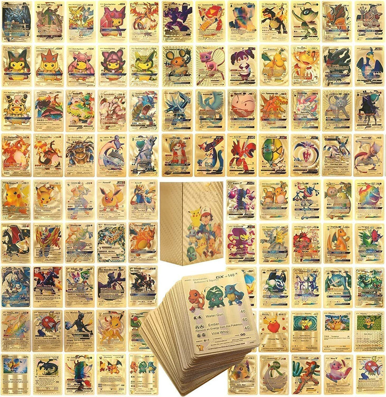 WHITE POPCORN Pokermen Assorted 55 PCS Rare Gold Foil Cards Pokermen(Multicolor)