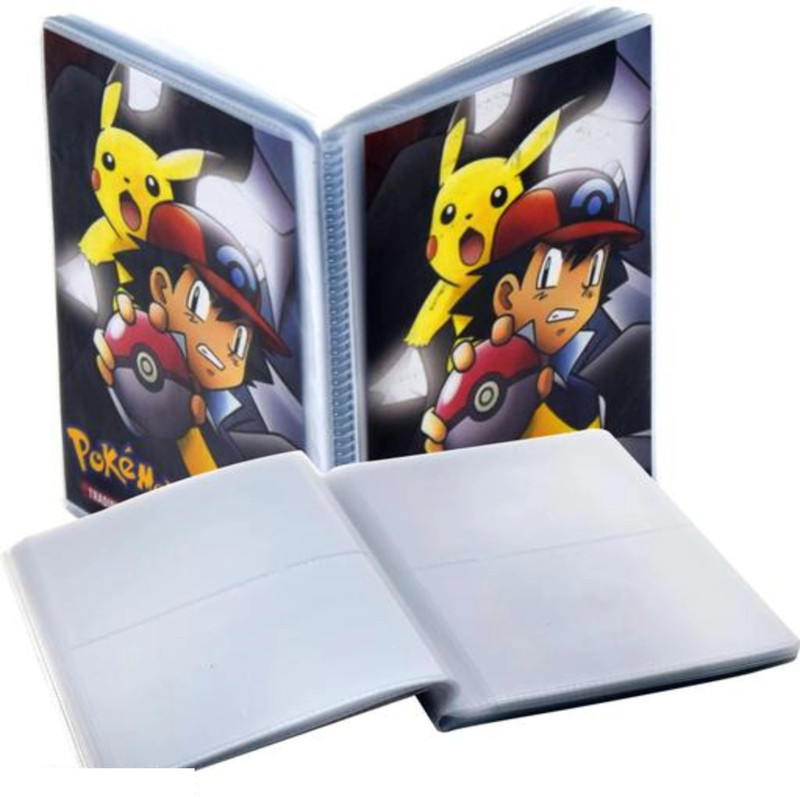 SHUANG YOU Pokemon Card holder Empty Album, 2 Pocket And 26 Pages In This Album (52 Pocket)(Pikachuu)