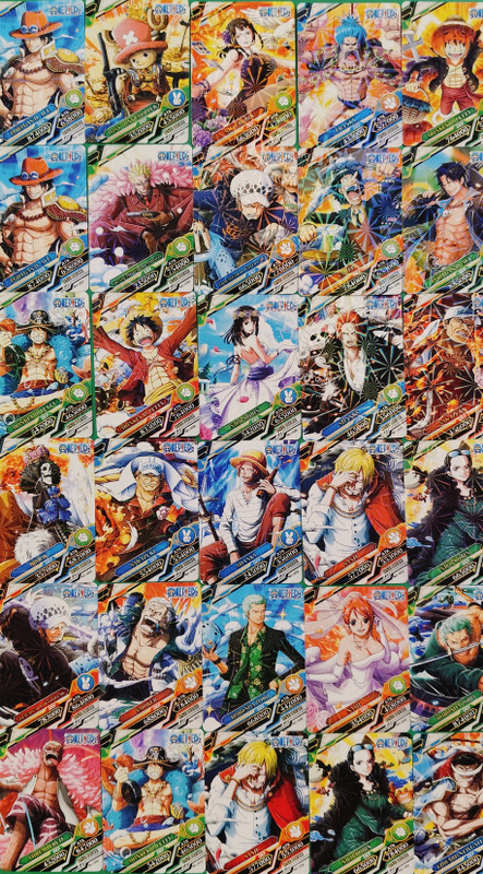 Turners Prime One Piece Cards Pack of 100 PCs Luffy Cards All Characters(Multicolor)