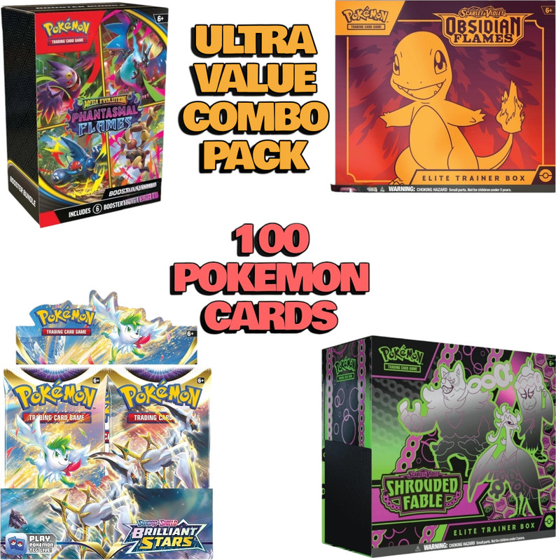 taka saki Pokemon playing cards original 100 cards pack set pouch(Multicolor)