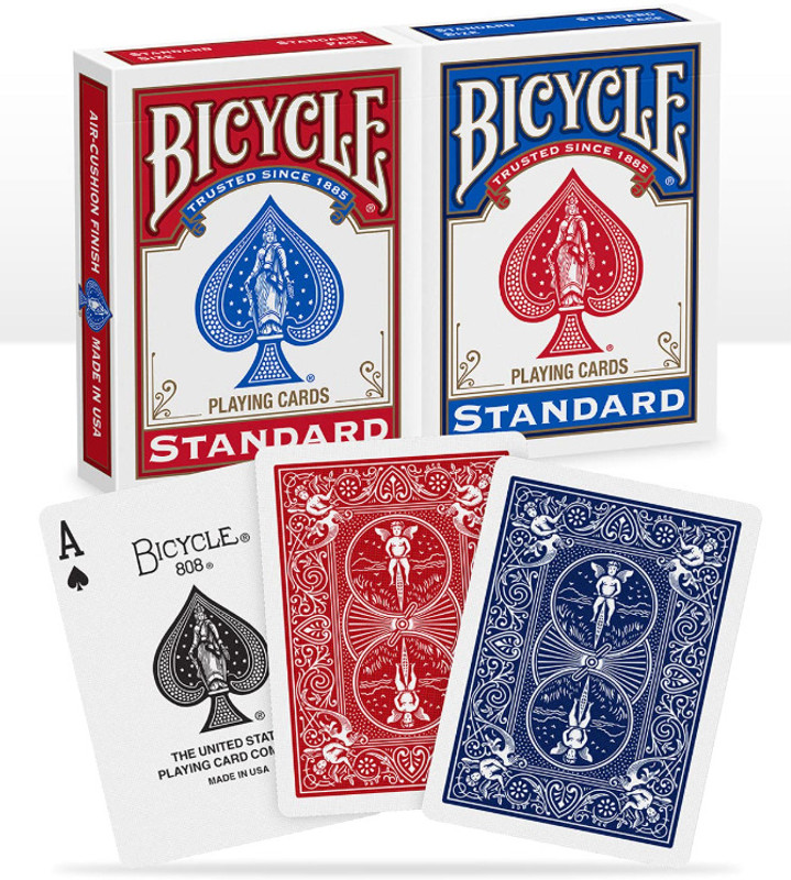 Picfest Bicycle Playing Card Deck, 2-Pack for Teen Pack of 2(Red, Blue)