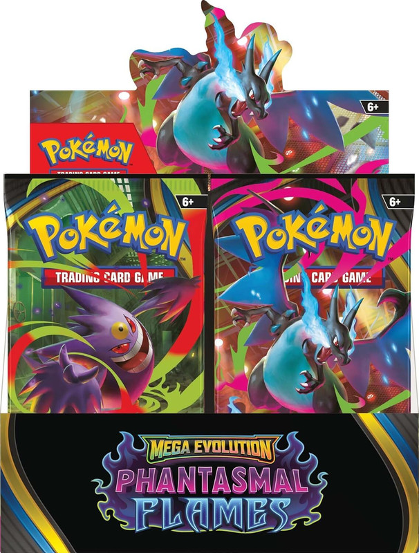 SALPITOYS Poké-mon TCG: Mega Evolution Phantasmal FlamesBooster Display Box (360 CARDS)(Multicolor)