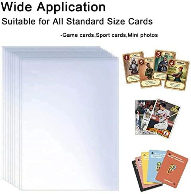 gustave Trading Card Accessories 100 Card Holder(Set of 100, White)