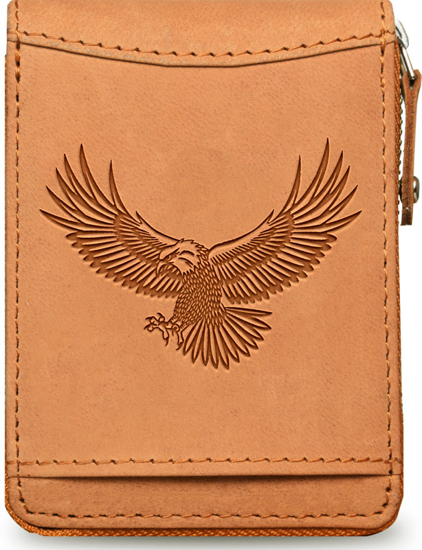 ABYS Genuine Leather luxury Long card-wallet for women(Tan)