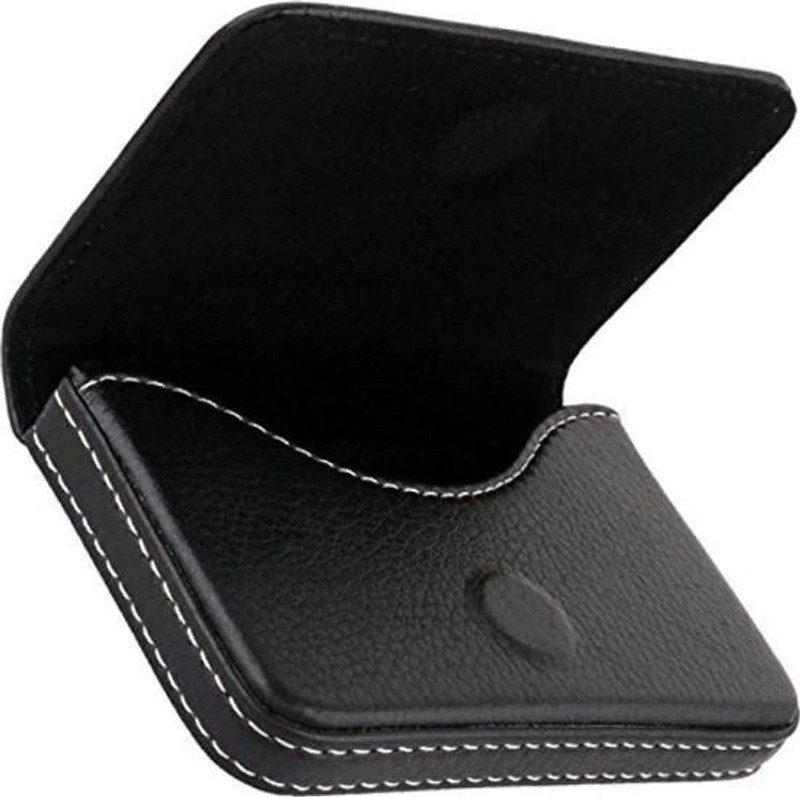 Adoere Premium Leather Card Holder For Men & Women to Protect Card's 15 Card Holder(Set of 1, Black)