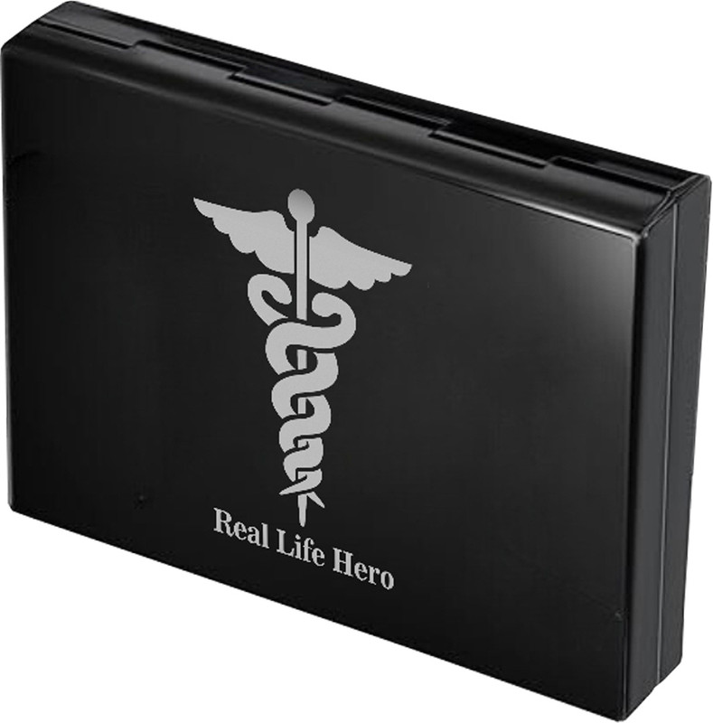 StealODeal Premium RFID Protector Long Lasting Stainless Steel Credit/Debit/ATM Slots 10 Card Holder(Set of 1, Black)