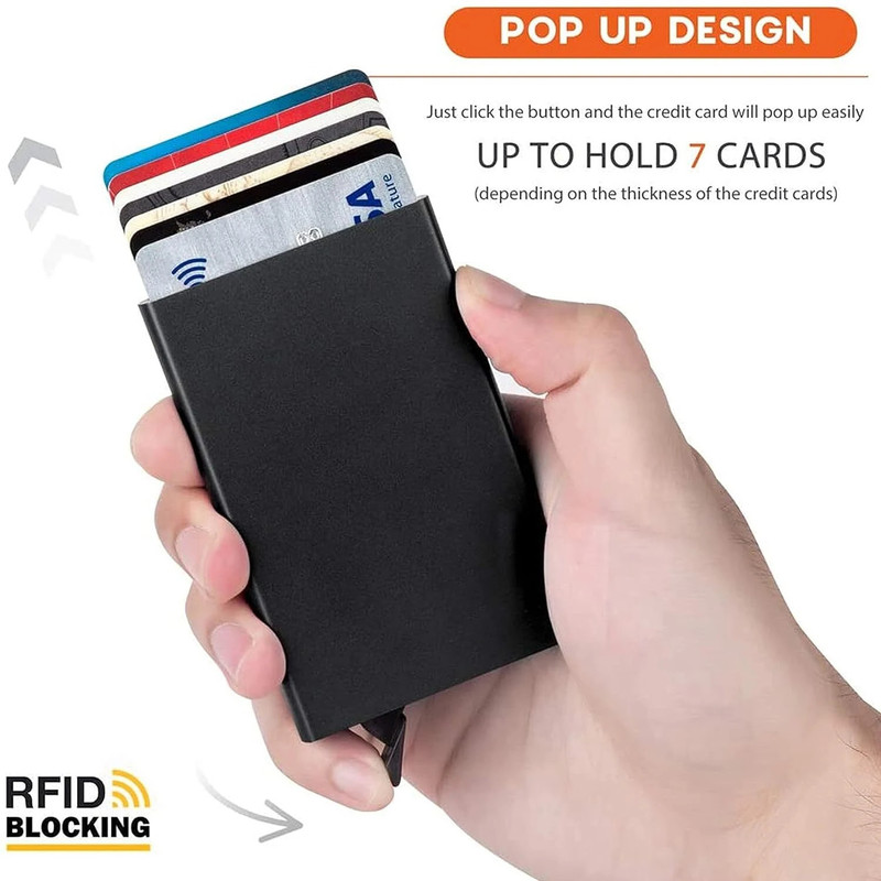 CITYCART Protection 6 Card Holder(Set of 1, Black)