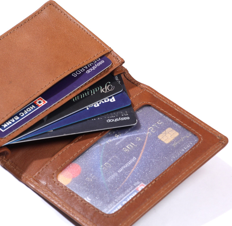 DUO DUFFEL Card Holder 3 Card Holder(Set of 1, Brown)