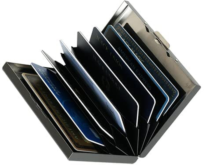 Flipkart SmartBuy Premium Silver Eight Slot RFID Blocking Credit/Debit 8 Card Holder(Set of 1, Silver)