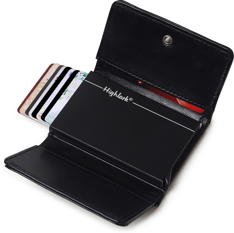 Highlark Men & Women 10 Card Holder(Set of 1, Black)