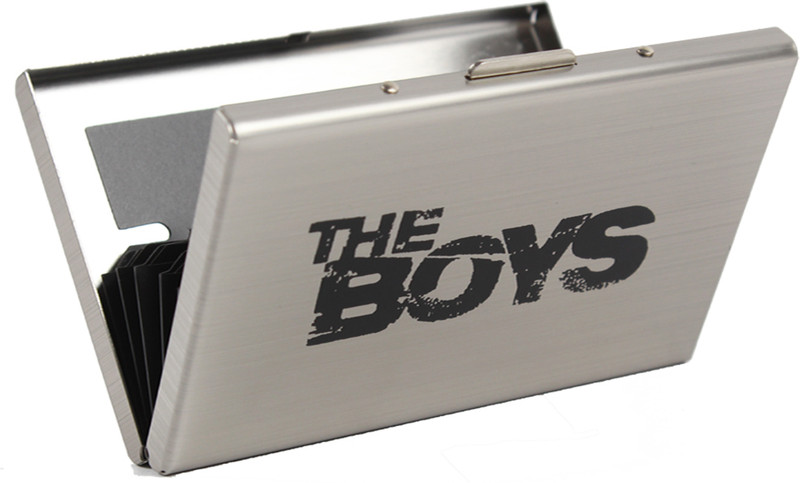 StealODeal The Boys Print Metal Cardholder with RFID Protection 6 Card Holder(Set of 1, Silver)