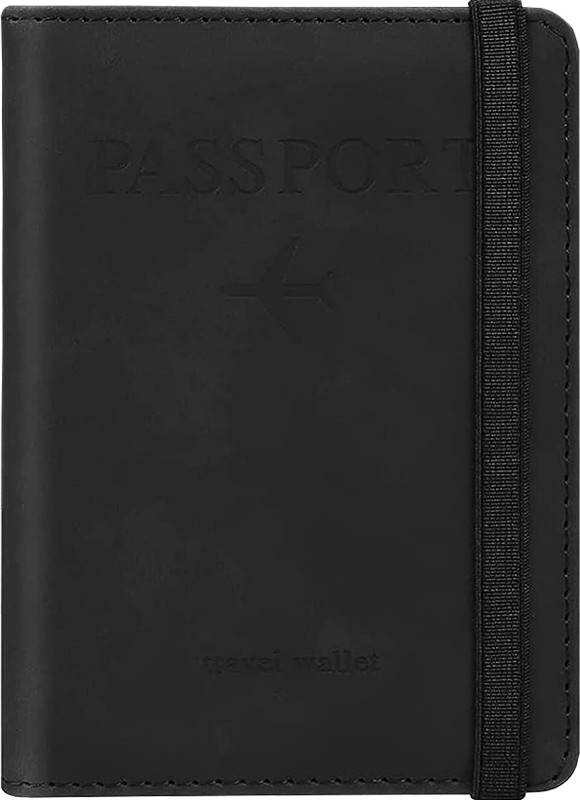 Flipkart SmartBuy Passport Holder Cover Cardholder Travel Wallet Organizer, Passport Case 4 Card Holder(Set of 1, Black)