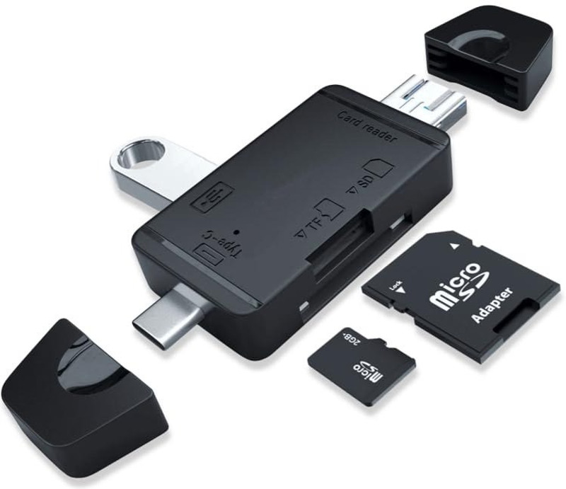 zuger 6 IN 1 CARD READER Card Reader(Black)