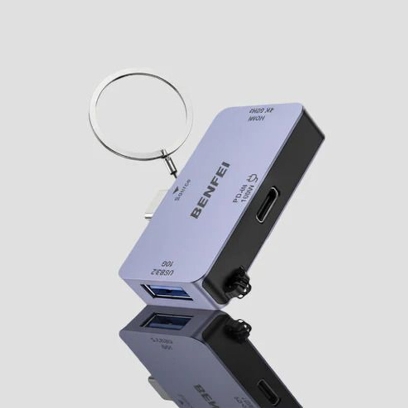 J&W USB-C 3 in1 Hub Card Reader(Silver)