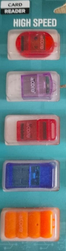 HSONEX Mini Micro SD Card Readers Card Reader(Multicolor)