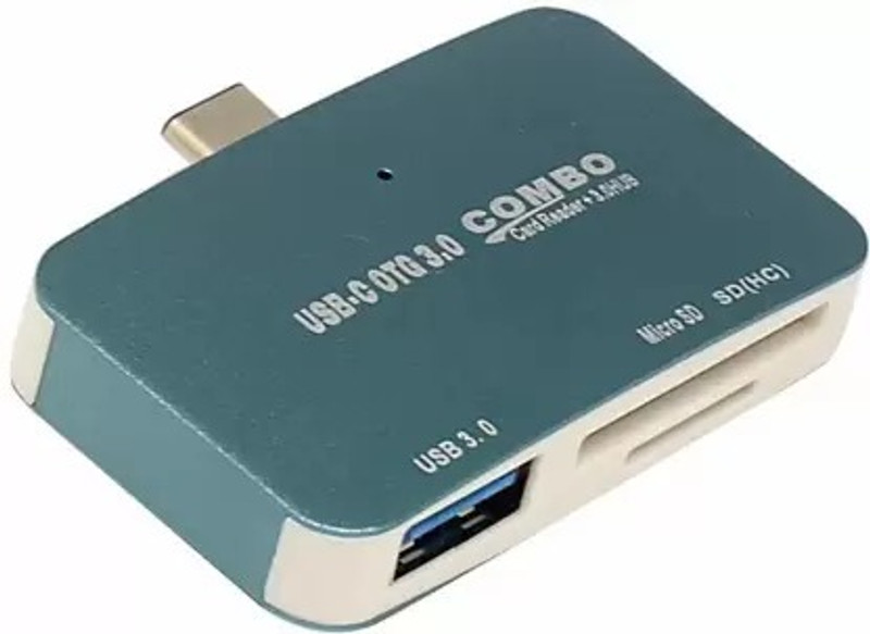 TECHGEAR MULTI EXTENSION 3.0 HUB PLUG AND PLAY USB ,BLUE USB 3.0 Version Type C Card Reader(Blue)