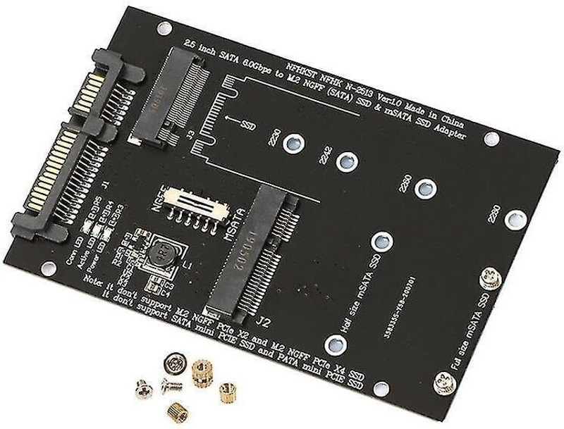 Tobo 2 in 1 PC Riser M.2 SATA SSD to 2.5inch M.2 Converter Card For Pc Laptop Card Reader(Blue)