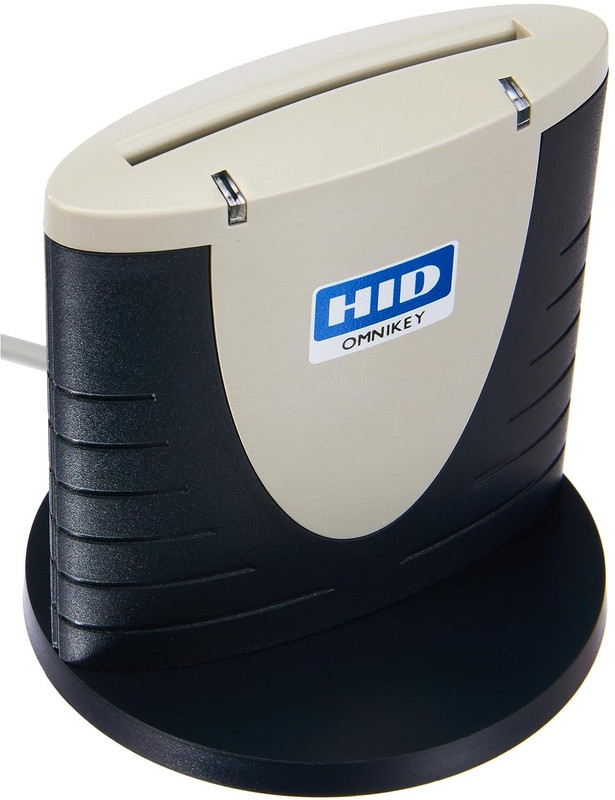 HID global Omnikey 3121 USB Desktop Smart Card Reader High Speed Device Card Reader(Black, Gray)