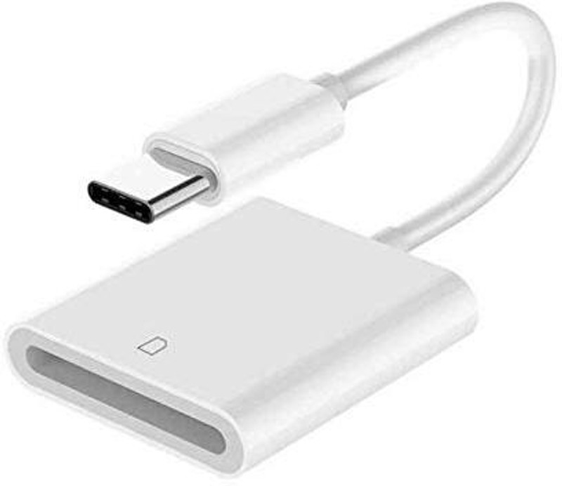 ULTRABYTES USB-C to SD Card Reader for Android Phone Tablet PC Card Reader(White)