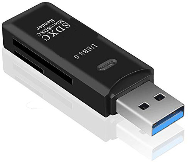 IJJA High Speed USB 3.0 Card Reader DCR-006 Card Reader Card Reader(Black)