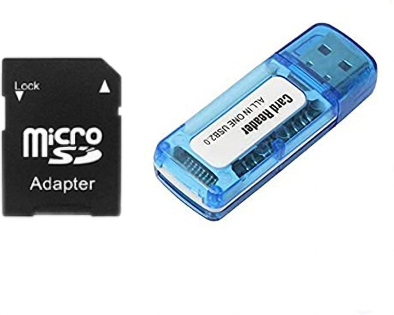 PARANDIV Combo Micro SDHC Micro SDXC to SD Memory Card Adapter & Multi USB Card Reader Card Reader(Multicolor)