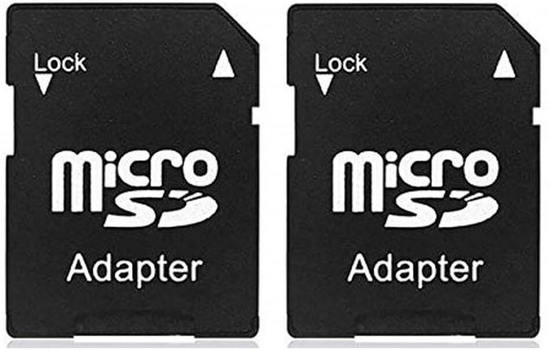 PARANDIV Buy 1 Get 1 Free Branded Original MicroSD MicroSDHC to SD SDHC Adapter. Card Reader(Black)
