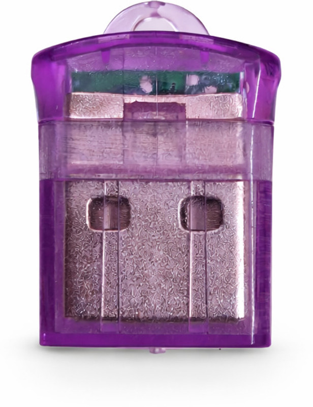 Kelso Multi Format USB 2.0 Card Reader for SD / TF MicroSD Cards Card Reader(Purple)