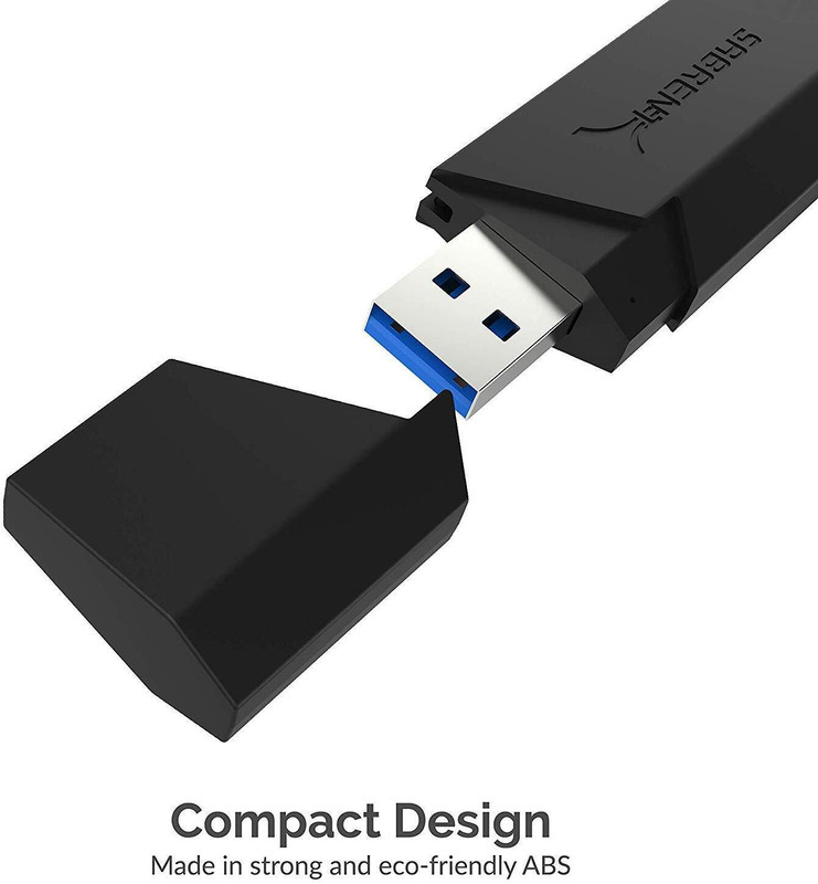 Wintrox Memory Card Super speed 2 Slot Usb 3.0 Supports Sd, Sdhc, Sdxc, Mmc Micro sd Card Reader(Black)