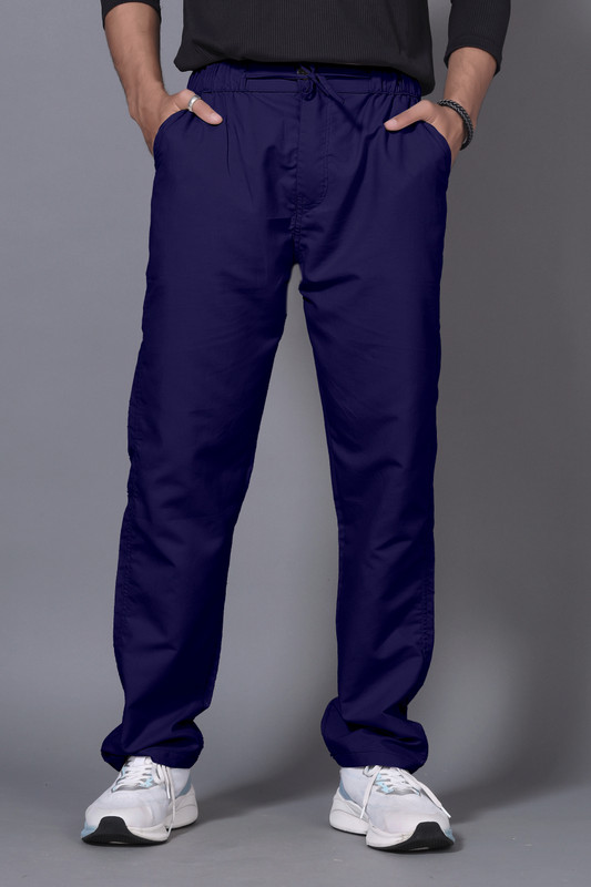 METRONAUT Solid Men Blue Track Pants