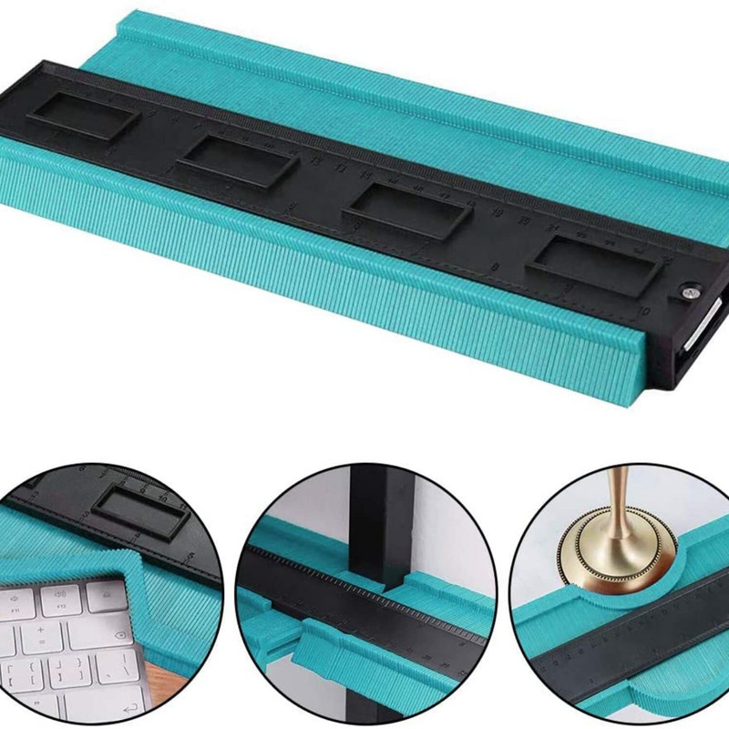 Despacito 10"Contour Gauge duplicator Profile Measuring Tool for Tiling,Wood(27.5 * 10 cm) Marking Gauge